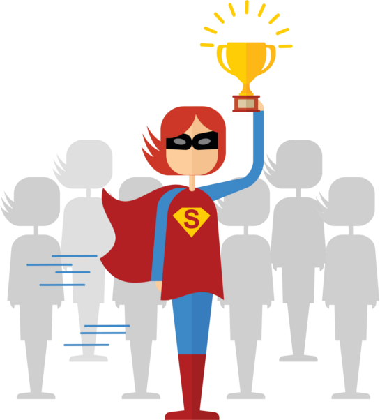 Made A Superhero Send Them To Us, Zip And Upload With - Superhero Victory (545x602)