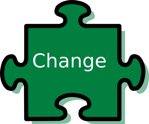 Change Clip Art At Clker - Puzzle Pieces Clip Art (600x500)