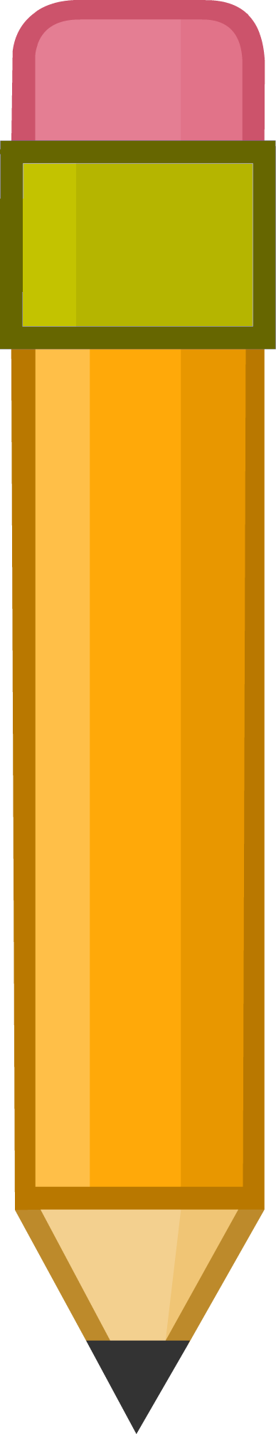 Vertical Pencil Clipart - Vertical Pencil Clipart (388x2014)