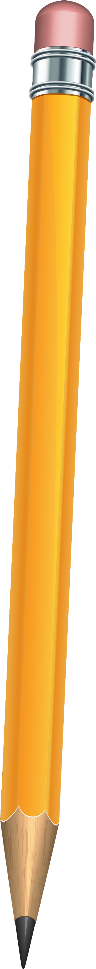 Yellow Pencil Clipart - Clip Art (423x3500)