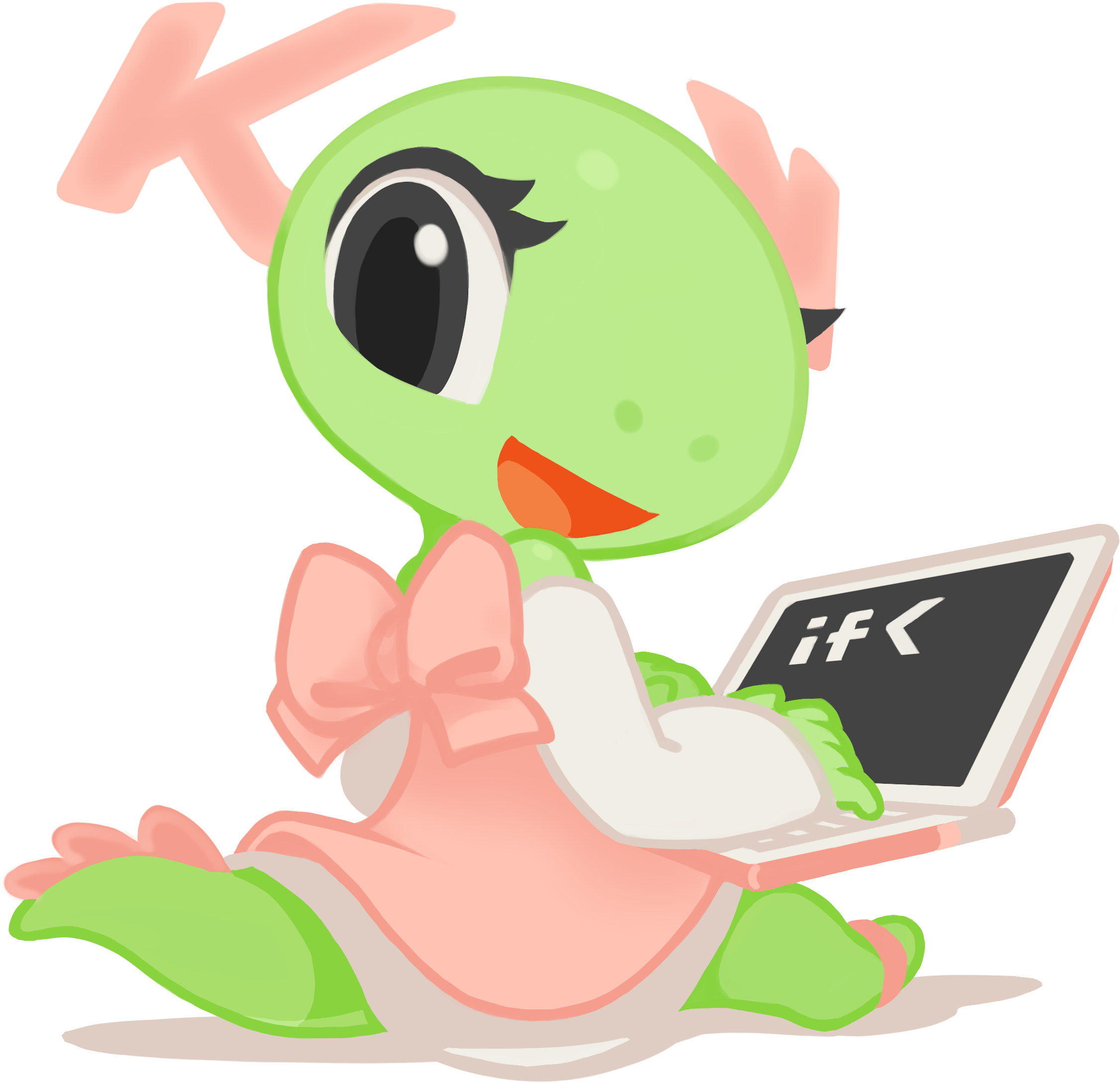 Timeline Kde 20 Years - Kde Mascot Katie (2480x3508)