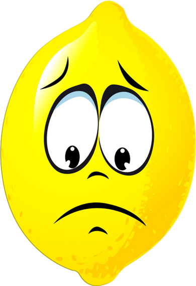 Zeichnung Zitrone Png - Face (390x570)