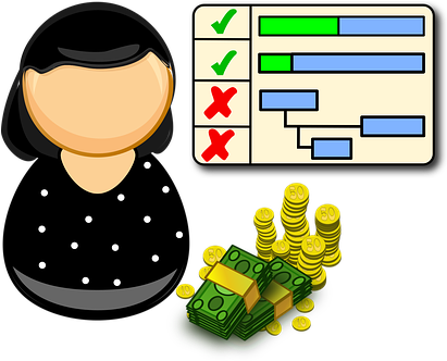 Agenda Comic Characters Gantt Manager Sche - Project Manager Clipart (410x340)