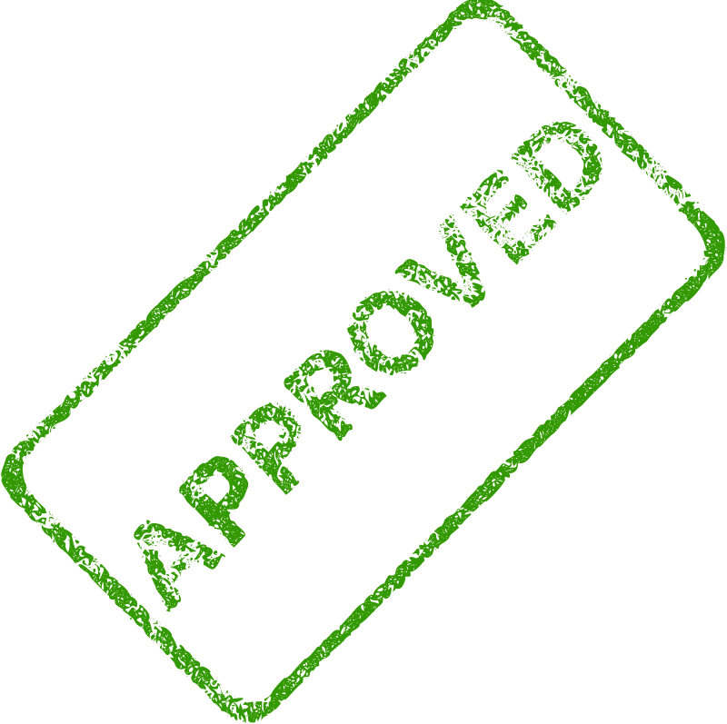Approved Stamp Clip Art (2407x2400)