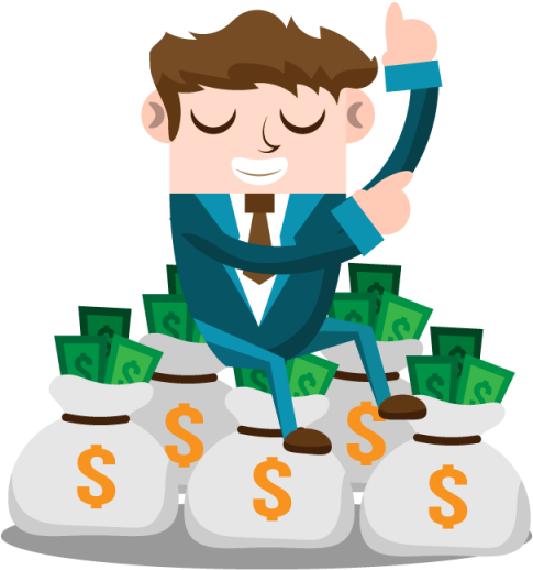 Business Man With Money, Business, People, Man Png - Человек С Деньгами Png (640x640)