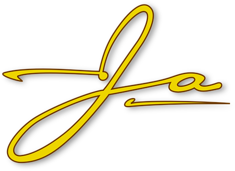 Signature Handwritten Name Handwriting Sig - Ja Vector (477x340)