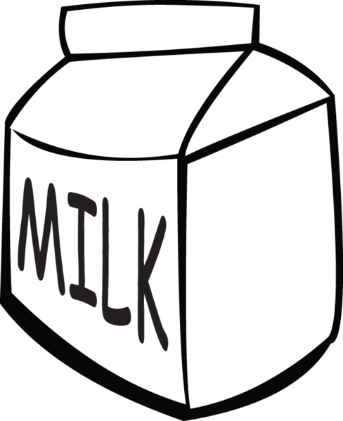 Child's Milk Box - Milk Carton Clip Art (488x599)