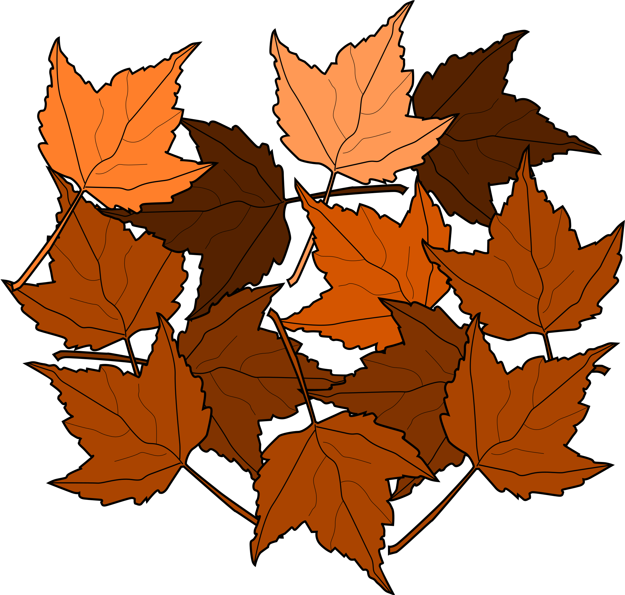 Leaf Clip Art Free Pictures - Dried Leaves Clip Art (2400x1927)