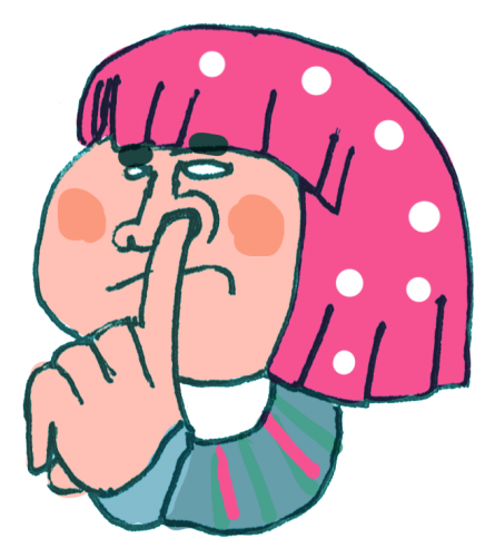 Pixel - Girl Picking Nose Cartoon (512x512)