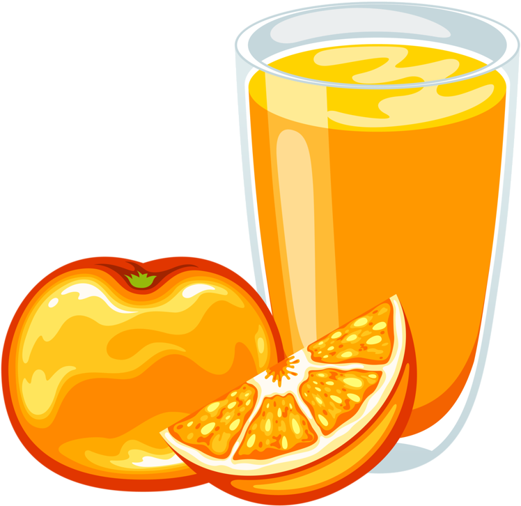 Orange Juice Orange Drink Apple Juice - Orange Juice Cartoon Png (793x800)