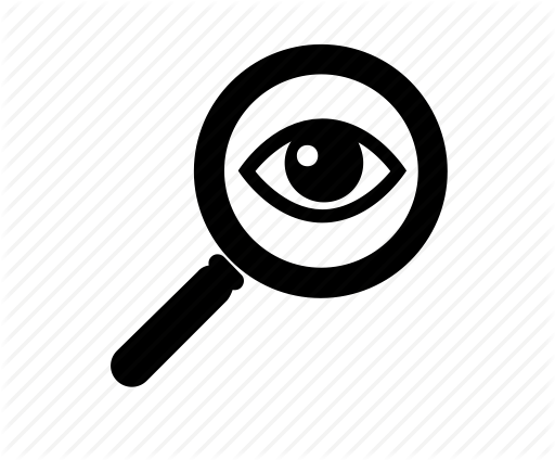 19 Eyes Icon Packs - Magnifying Glass With Eye (512x424)