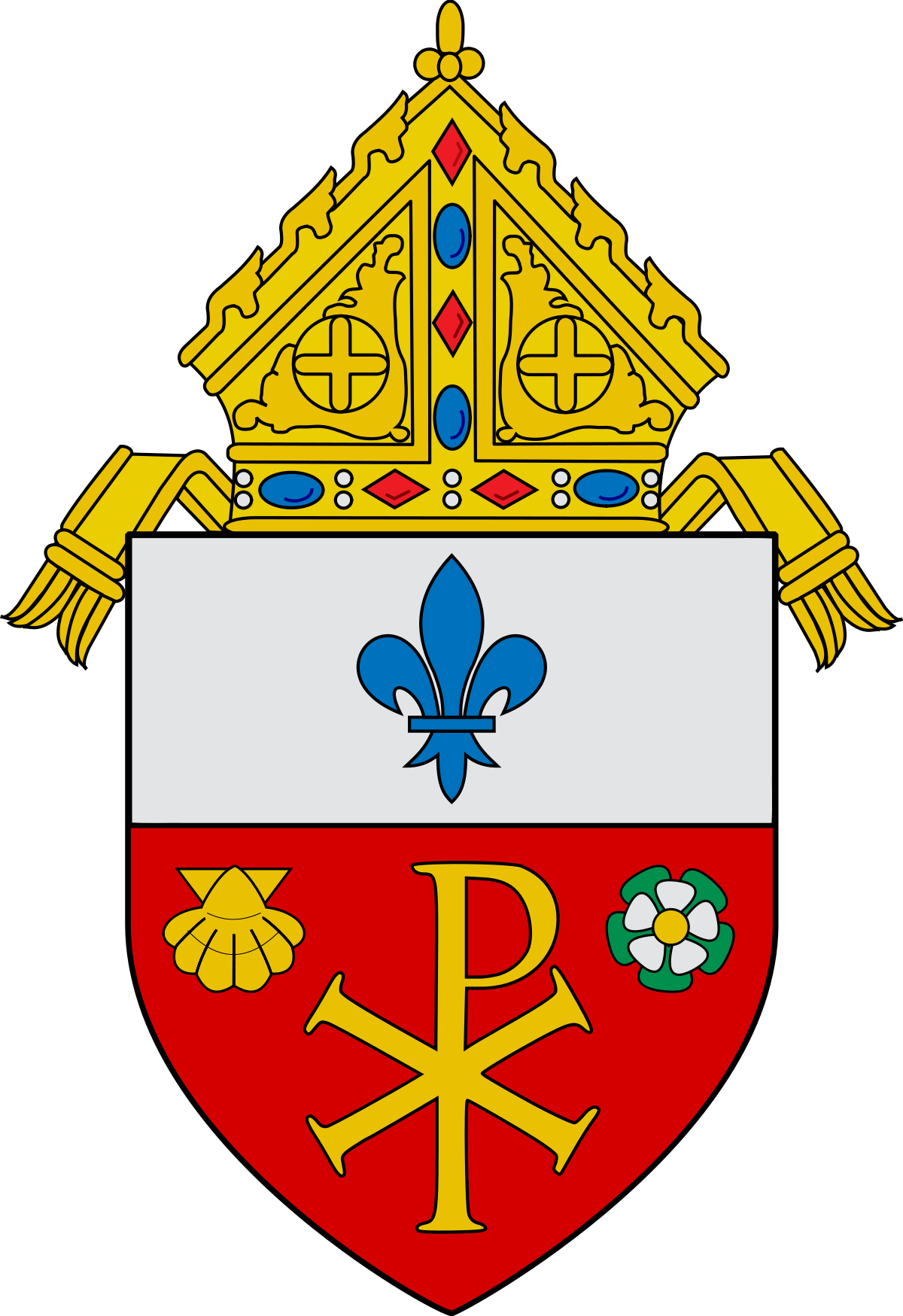 Roman Catholic Diocese Of Orlando - Diocese Of Orlando Coat Of Arms (1200x1749)