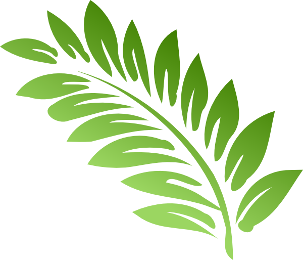 Red Fern Leaf Clipart - Fern Clipart (600x514)