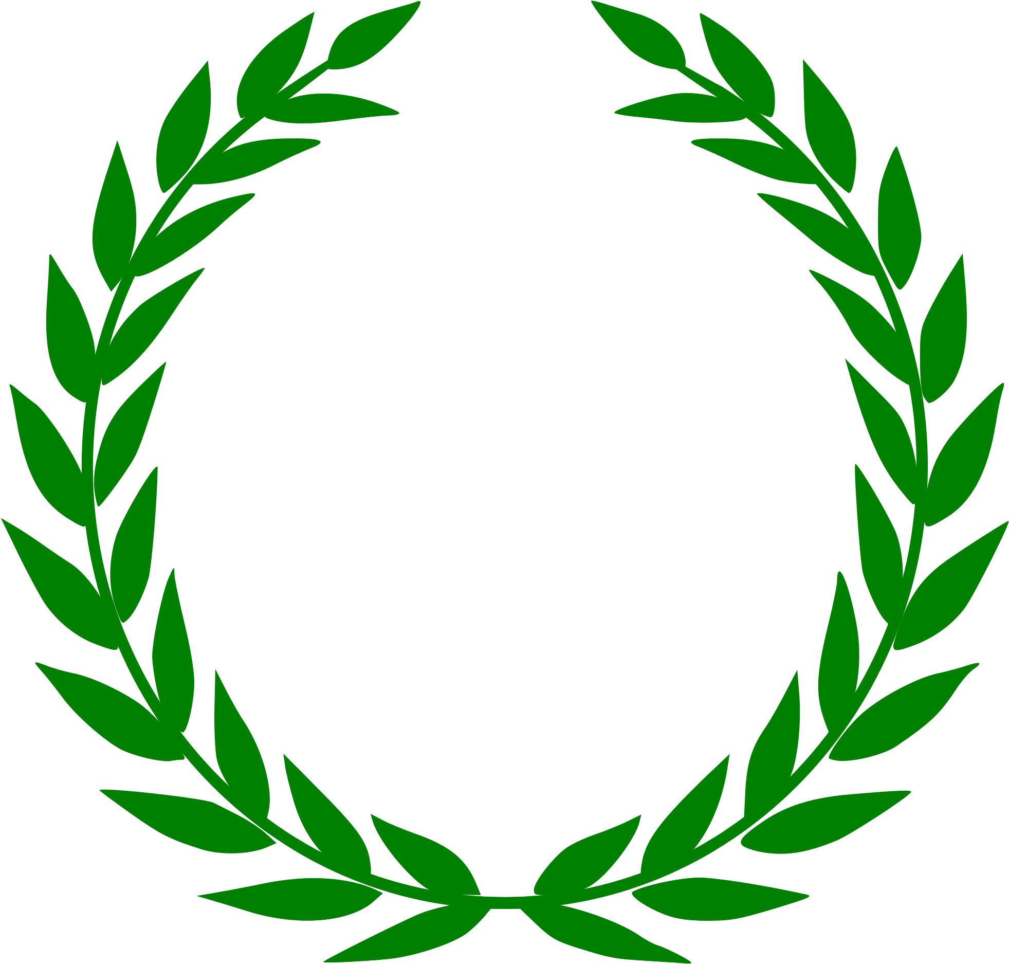 Open - Olive Branch Clip Art (2000x2005)