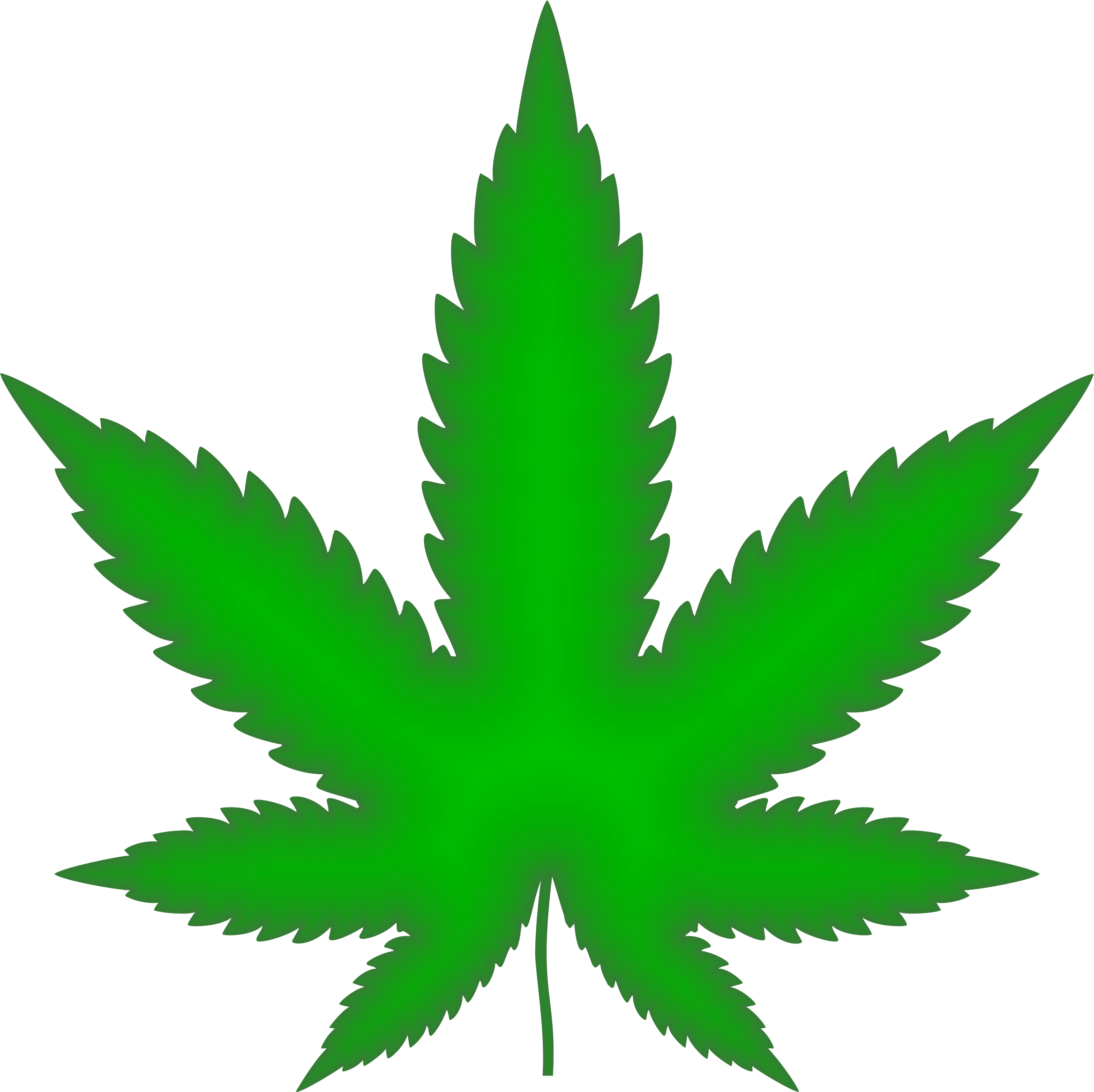 Leaf Green - Cannabis Clip Art.