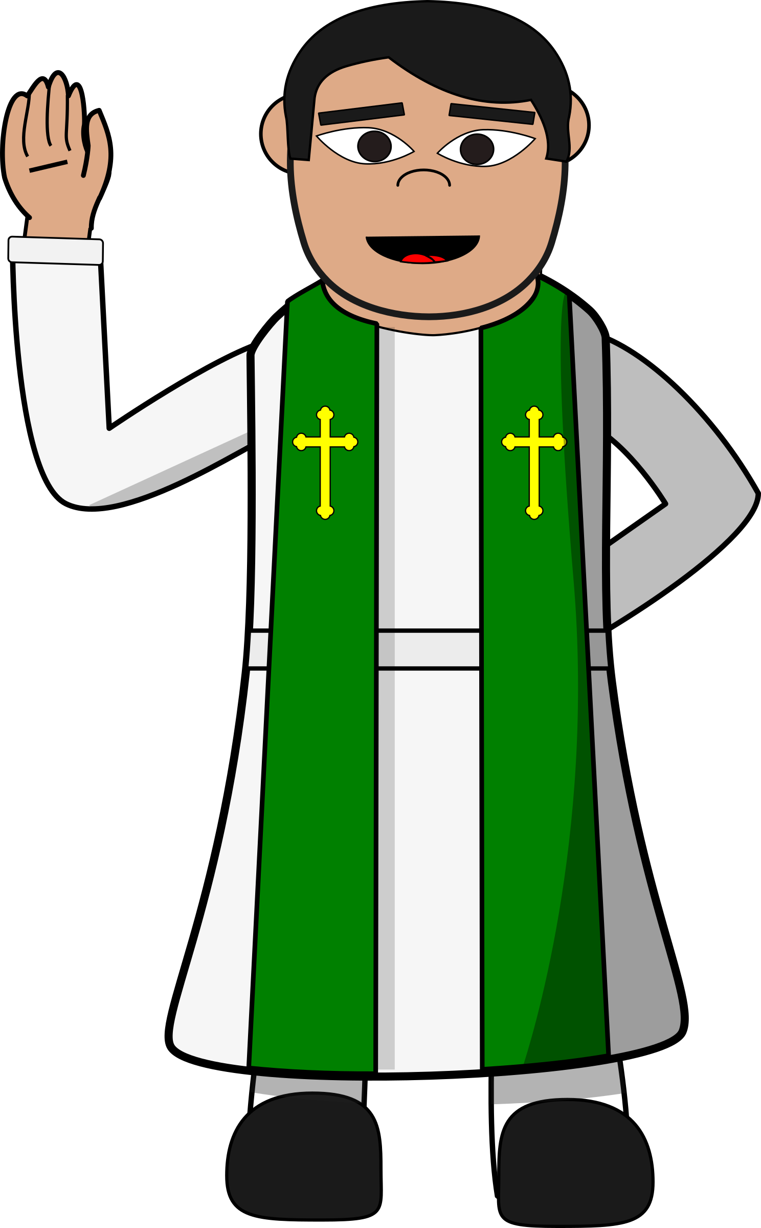 Following The Verbal Announcement, We Would Like To - Priest Clipart (1488x2400)