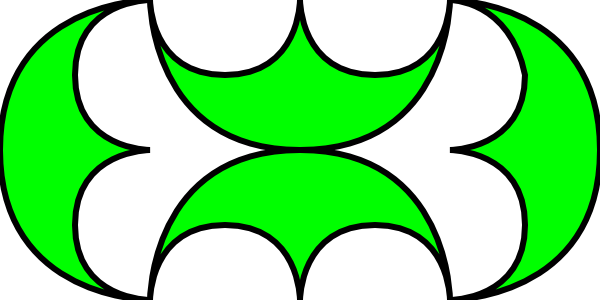 Free Vector Curves Anglo Roman 2 Pattern Clip Art - Roman Patterns (600x300)