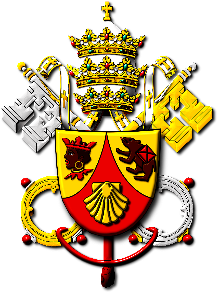 Roman Catholic Symbols Clipart - Vatican Coat Of Arms (1304x1230)