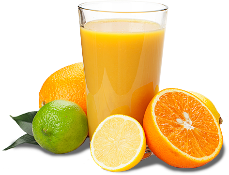 Orange Juices [photo] - Lemon And Orange Juice Png (473x362)