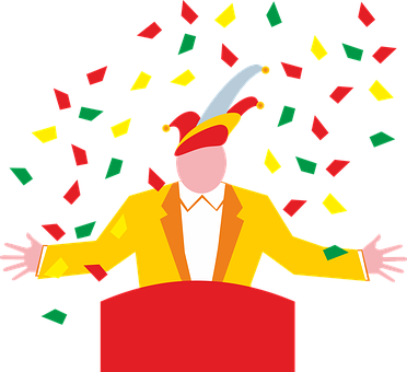 Carnival Speech Büttenrede Confetti Panel - Carnival Vector Png (372x340)