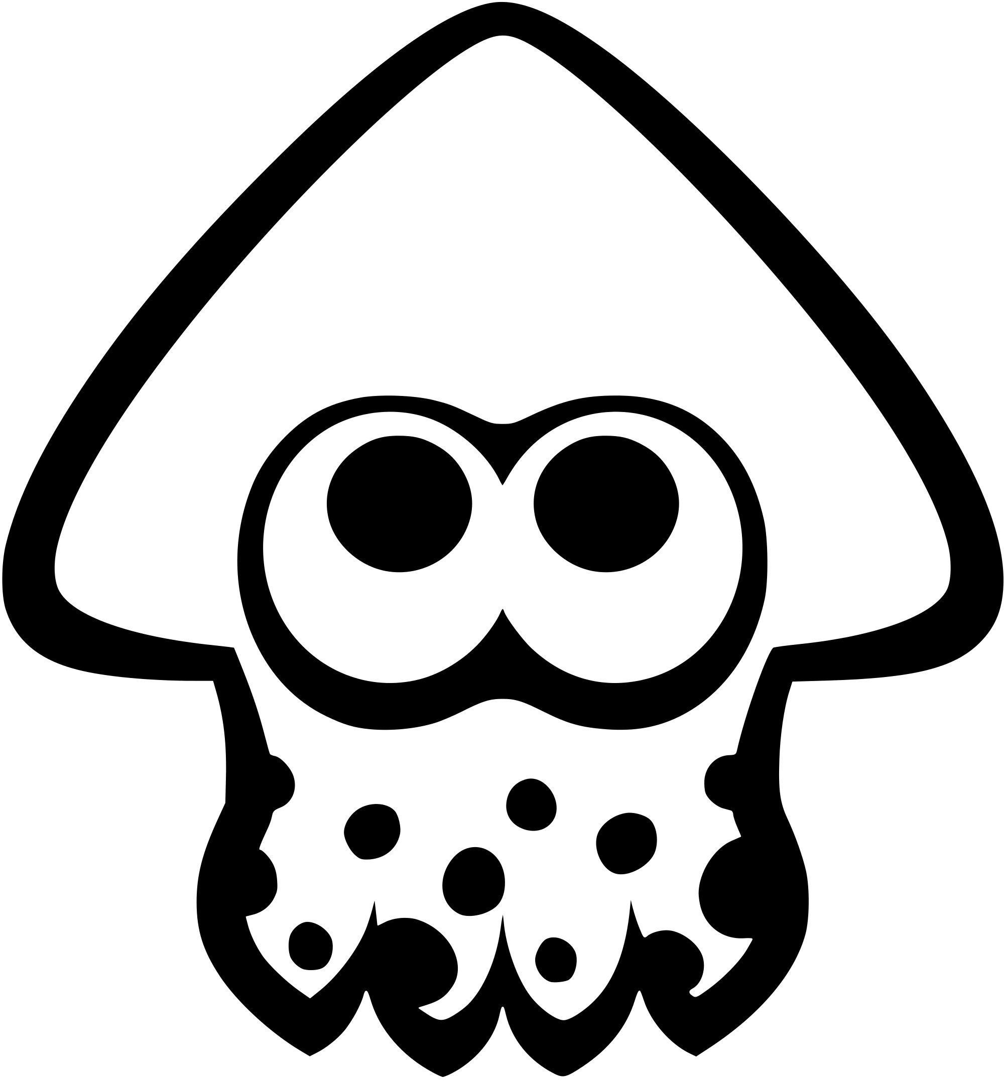 Anniversary Parties - Splatoon Squid (2000x2154)