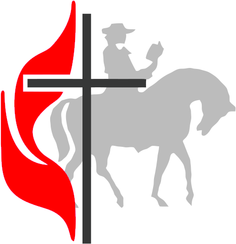 Umc Cross And Flame Clip Art - Methodist Cross And Flame (520x584)