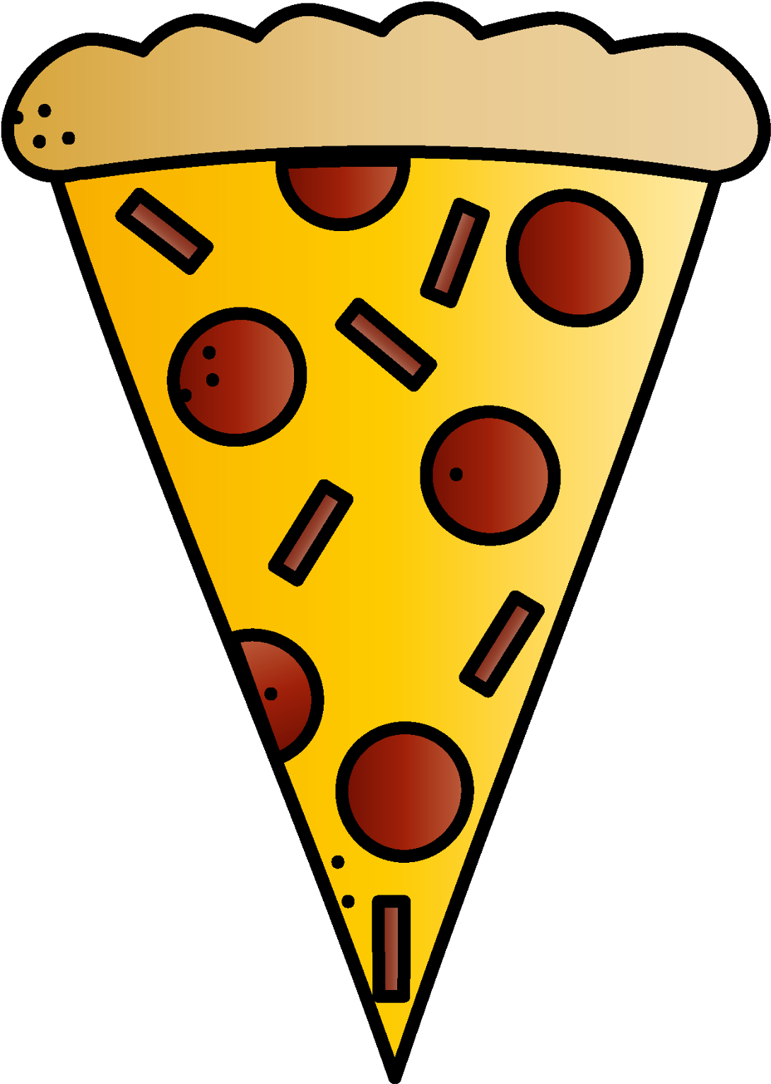 Creative Pizza Slice Clip Art Medium Size - Sourpuss Clothing Online (1129x1600)