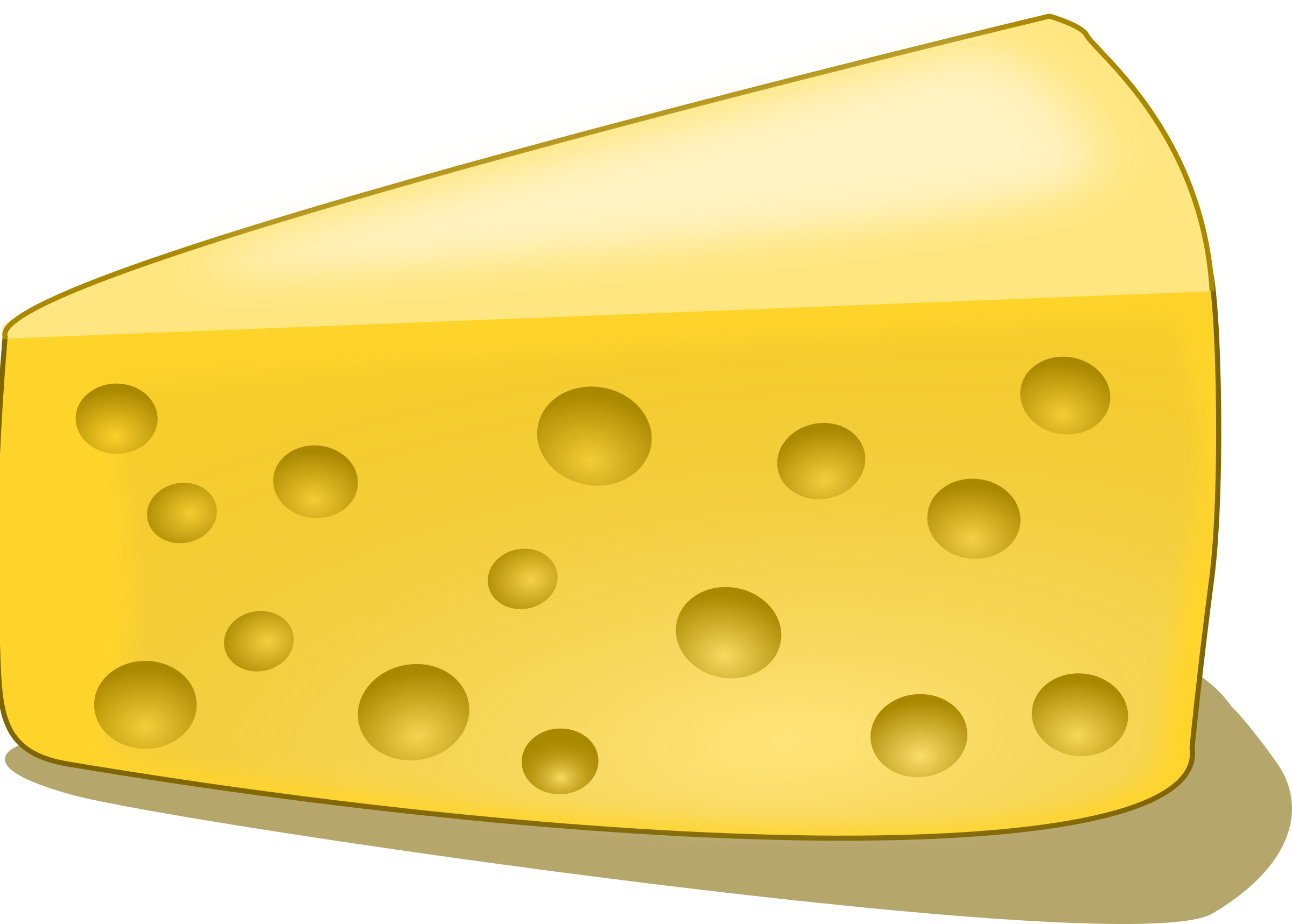 Cheese - Swiss Cheese Clipart (2400x1717)