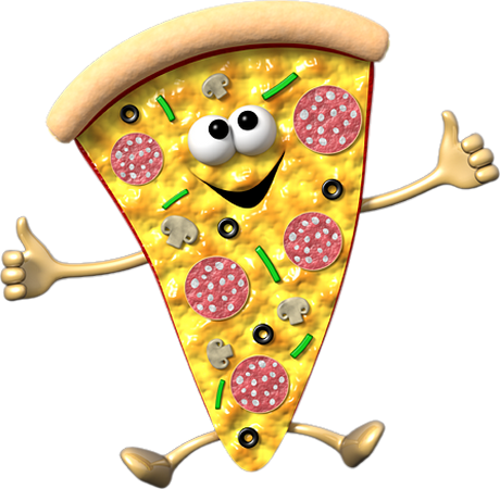 How To Draw A Cute Pizza Slice Youtube - Pizza Dessin Png (460x450)