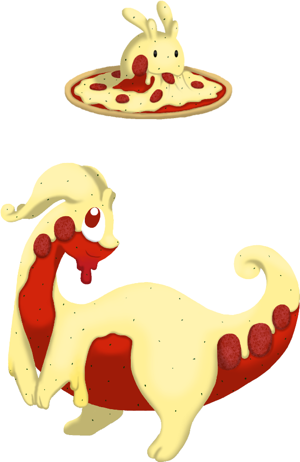Gooey Pizza Dragon Pokemon By Toonskribblez On Deviantart - Pizza Pokemon (700x1040)