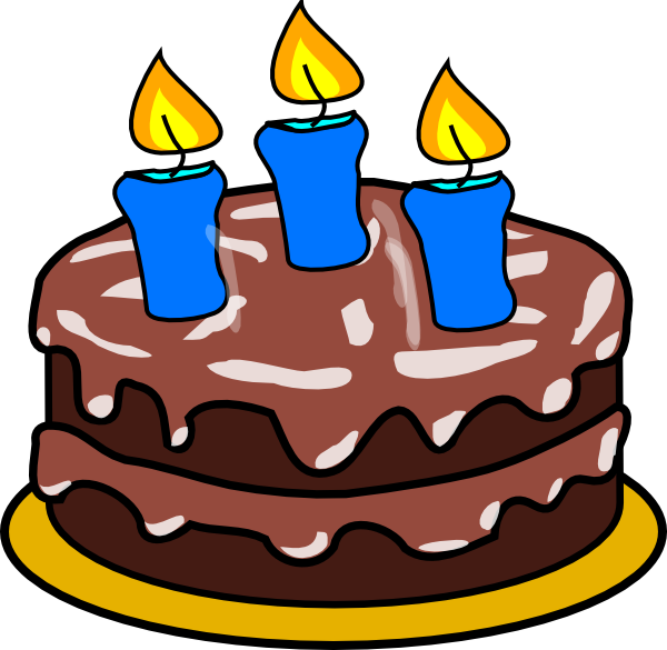 Birthday Cake Clip Art (600x585)