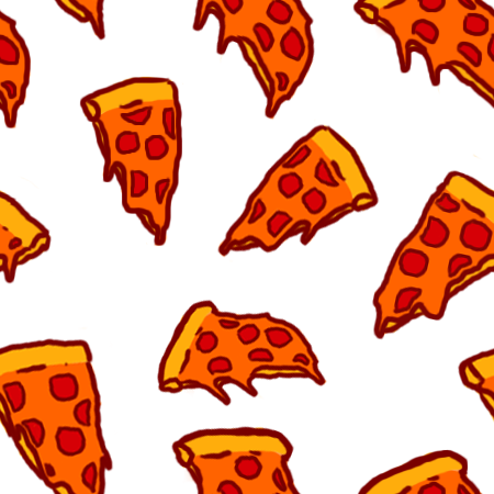 Pizza Drawing Tumblr Pizza Vector - Pizza Pattern Transparent (450x450)