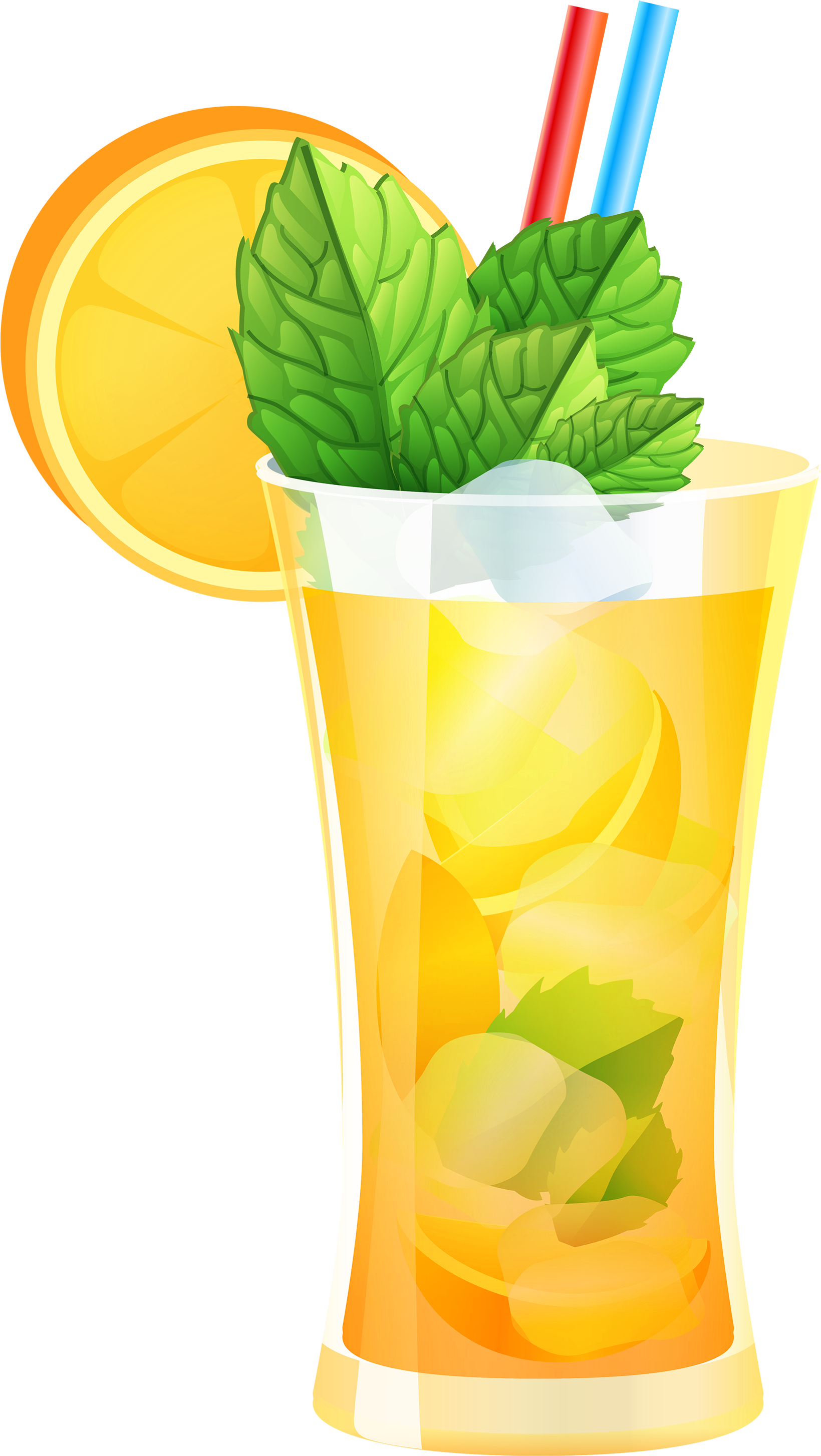 Transparent Orange Cocktail Png Clipart - Peach Drink Png Clipart (1690x3000)