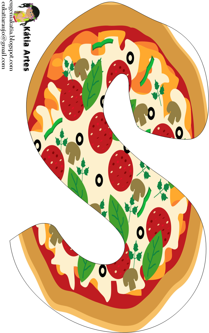 Gifs De Abecedarios Y Letras - Pizza (681x1092)