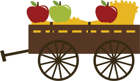 Cart Clipart Car Clip Art Clip Art Horse And Cart - Apple Picking Clip Art (475x275)