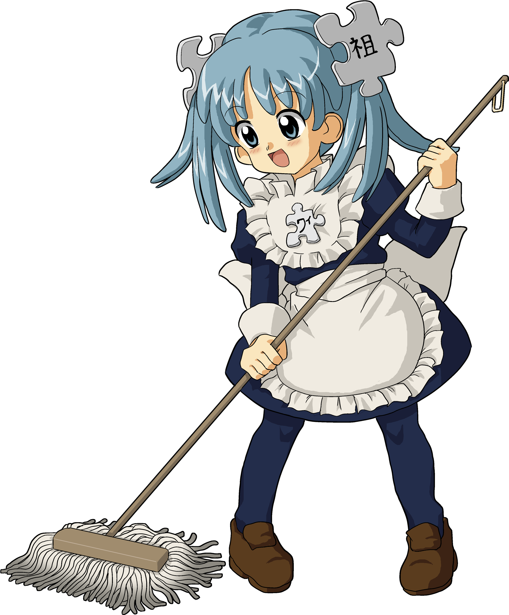 Pin Heograpiya At Kasaysayan - Anime Cleaning Lady (1800x2149)