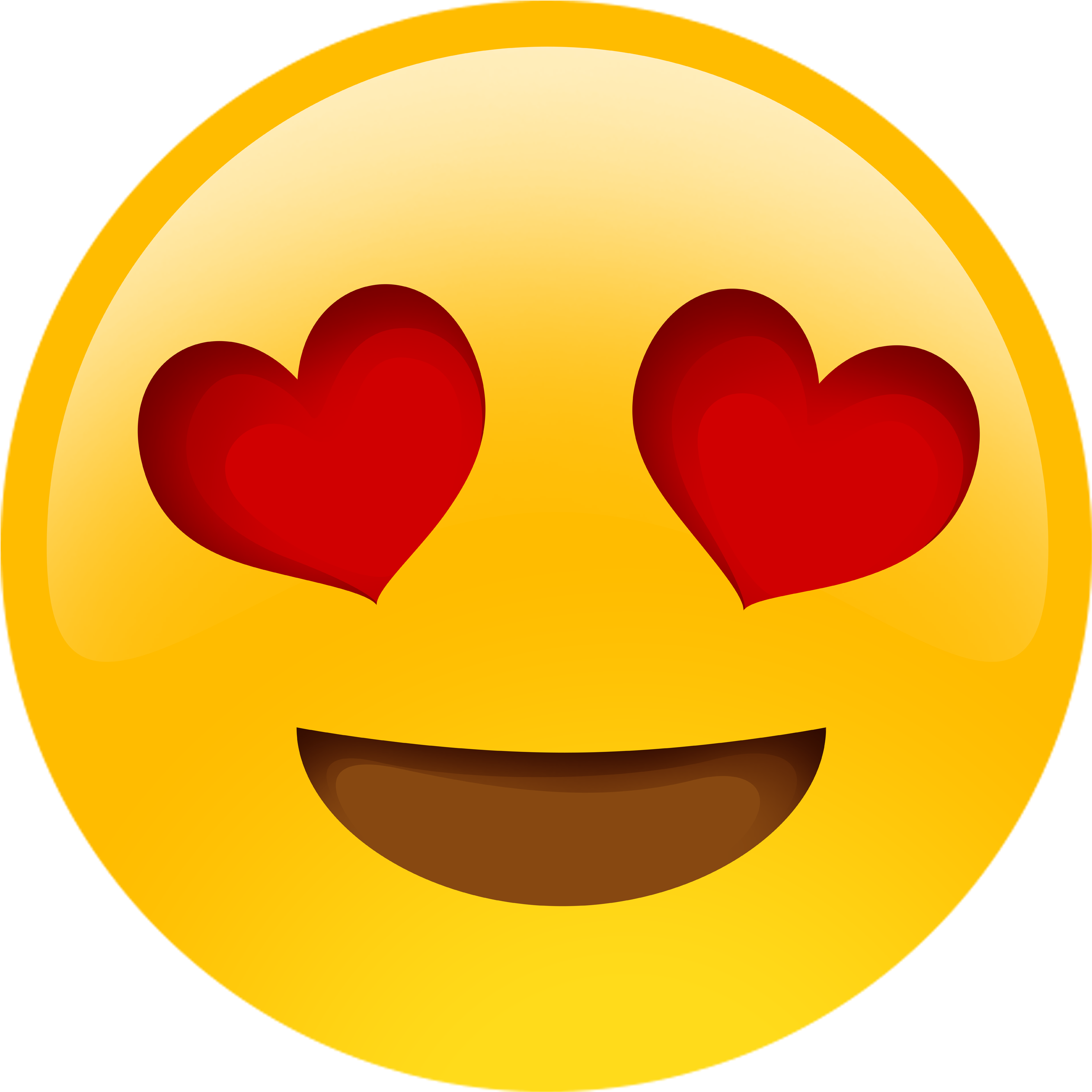 3 Pack Heart Eyes Emoji - Love Eyes Emoji (5134x2888)
