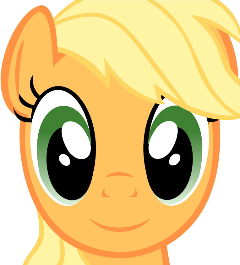Applejack Face By Maybyaghost - Apple Jack My Little Pony Face (778x845)