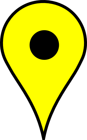 Yellow Map Marker Png (372x594)
