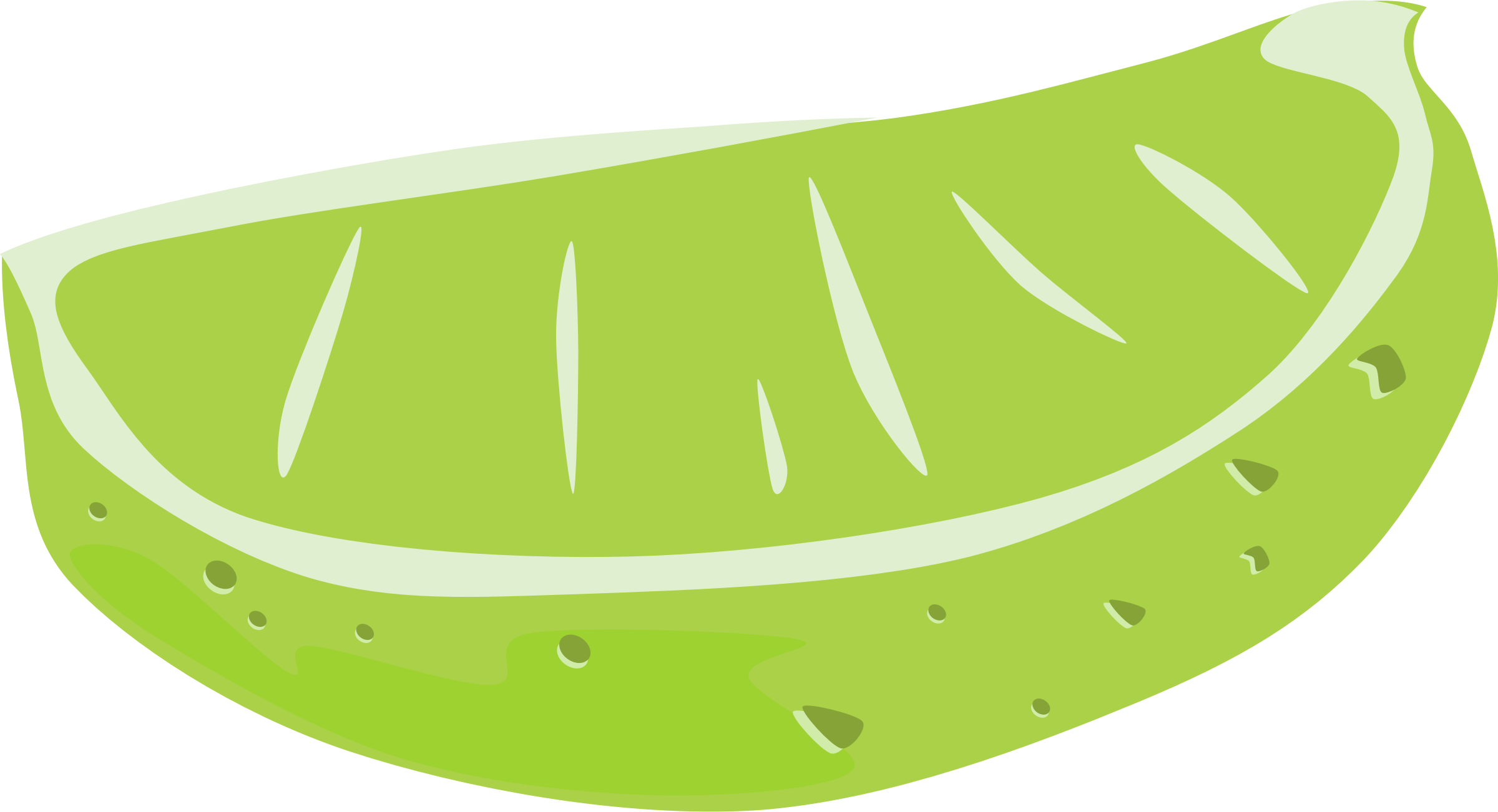 Lime Clipart Transparent - Lime Wedge Clipart.