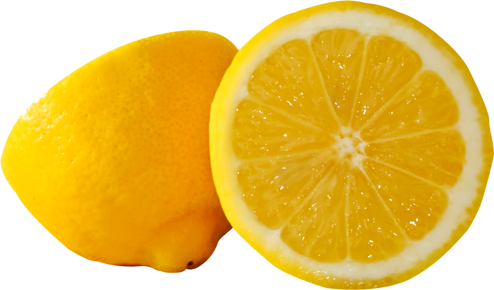 Lemons Cut - Transparent Background Lemon Png (1649x983)