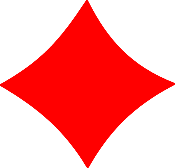 Diamond Clipart Red Diamond - Diamond Playing Card Symbol (600x578)