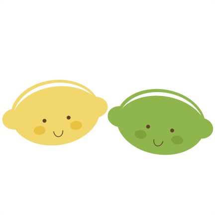 Cute Lemon & Lime Svg - Cute Lemon And Lime (432x432)