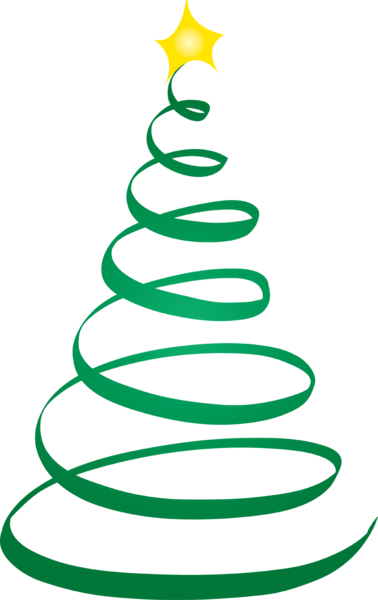 Christmas Tree - Swirl - Christmas Tree Spiral Png (378x600)
