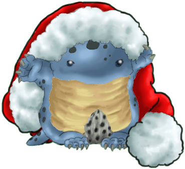 [guild Wars 2] Kuu X-mas Quaggan By Myurhee - Illustration (392x348)