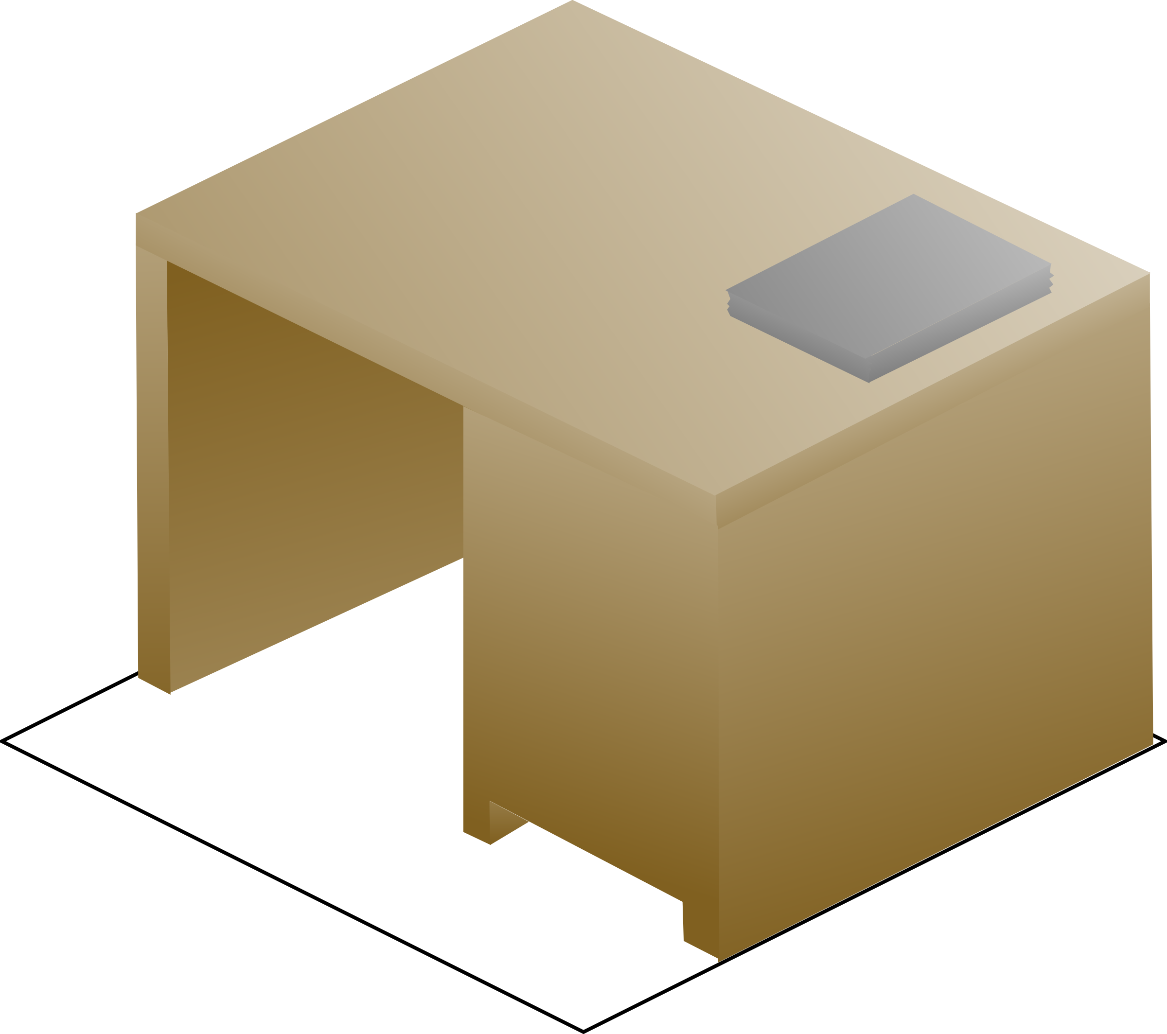 Get Notified Of Exclusive Freebies - Isometric Desk (2400x2127)