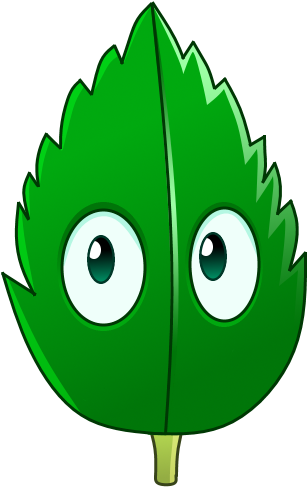 Pvz2 Astronomical Moon - Mint Leaf Cartoon (453x511)