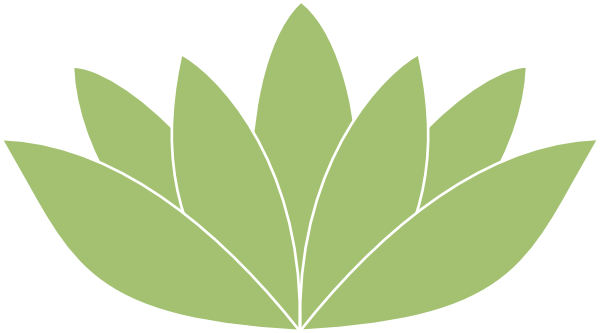Green Lotus Flower Clipart - Lotus Flower Svg (600x333)