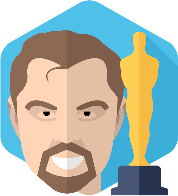 Leo's First Oscar - Illustration (600x661)