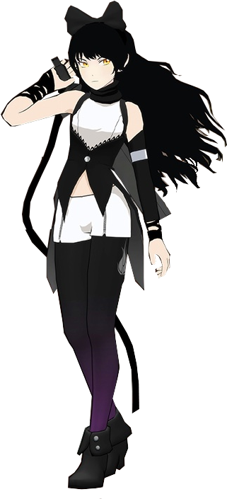 Hd Clipart Kid Naruto Runs The Rwby 269kb - Blake Belladonna Volume 1 (345x713)